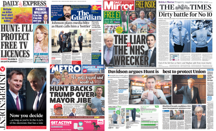 hunt front page