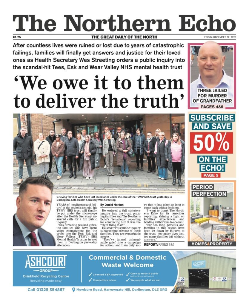 TEWV NHS Foundation Trust Scandal